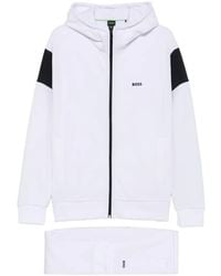 BOSS - Logo-Print Colour-Block Tracksuit - Lyst