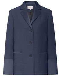 Loulou de Saison - Rae Button-Fastening Patch-Pocket Blazer - Lyst