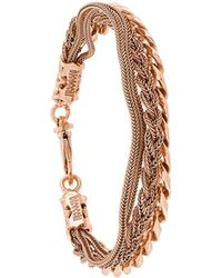 Emanuele Bicocchi - Braid And Chain Bracelet - Lyst