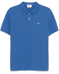 GANT - Polo A Maniche Corte Con Logo - Lyst