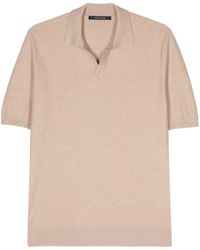 Tagliatore - Textured Polo Shirt - Lyst