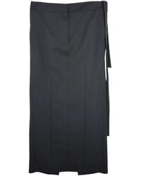 The Row - Tie-Detail Split Skirt - Lyst