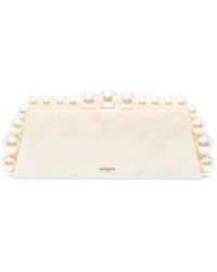 Cult Gaia - Eos Lungo Faux-Pearl Marbled Clutch Bag - Lyst