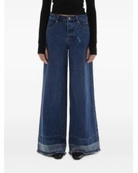 JOAEN - Adrianne Fraid-Hem Wide-Leg Jeans - Lyst