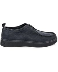 Poche Paris - Cipele Lace-Up Suede Loafers - Lyst