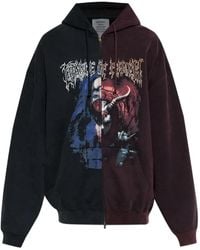 Vetements - グラフィック ジップパーカー - Lyst