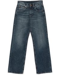6397 - Faded-Effect Straight-Leg Jeans - Lyst