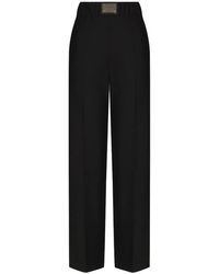 Dolce & Gabbana - Logo-Plaque Tailored Trousers - Lyst