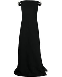 Valentino Garavani - Off-shoulder Slit-detail Dress - Lyst