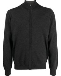 Corneliani - Cardigan Zippé À Col Montant - Lyst
