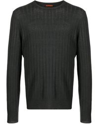 Barena - Ribbed-knit Linen-cotton Jumper - Lyst