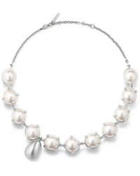 Givenchy - Collier Spiky Pearl En Métal Et Perles - Lyst
