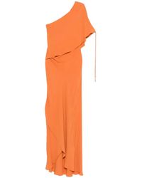 Semicouture - One-Shoulder Maxi Dress - Lyst