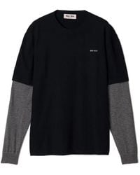 Miu Miu - Wool And Cashmere Sweater - Lyst