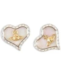 Vivienne Westwood - Heart-Shaped Earrings - Lyst