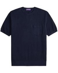 Ralph Lauren - T-Shirt En Maille À Manches Courtes - Lyst