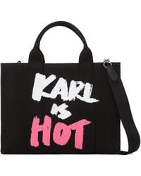 Karl Lagerfeld - Mittelgroßer Karl Is Hot Tote Bag - Lyst