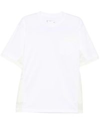 Sacai - Panelled Chest-Pocket T-Shirt - Lyst