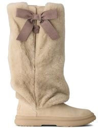 UGG - Apres City Tall Bow-Detail Boots - Lyst
