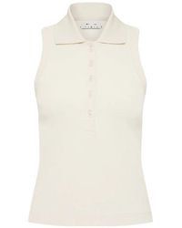 The Upside - Collared Sleeveless Polo Top - Lyst