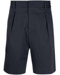 Fendi - Logo-trim Stretch-cotton Shorts - Lyst