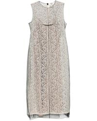Fendi - Midi-Jurk Met Kant - Lyst
