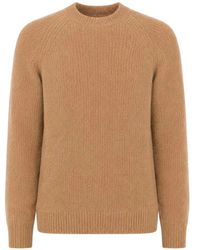 Laneus - Ribbed-Knit Boxy-Fit Sweater - Lyst