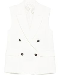 Max Mara - Staia Double-Breasted Waistcoat - Lyst