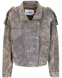 VAQUERA - Flocked Denim Jacket - Lyst