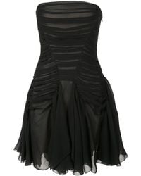 vera wang black cocktail dress