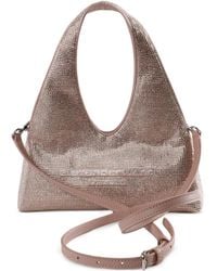 Alexander Wang - Crystal-Embellished Logo-Patch Shoulder Bag - Lyst