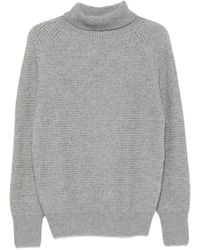 D.exterior - Waffle-Knit Roll-Neck Sweater - Lyst