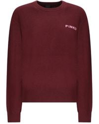 Pinko - Strick mit Logo-Verzierung - Lyst