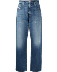 DIESEL Jeans a gamba ampia - Blu