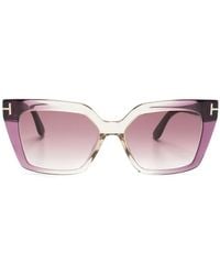 Tom Ford - Square-Frame Ombré-Effect Sunglasses - Lyst