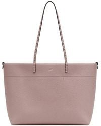 Fendi - Sac Cabas Médium En Cuir Roll - Lyst