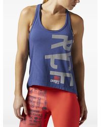 Reebok - Débardeur À Design Croisé - Lyst