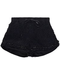 Sacai - Tweed-Shorts mit hohem Bund - Lyst
