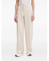 Guess - Straight Embroidered Trousers - Lyst