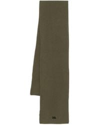 KARL LAGERFELD - Ribbed Cotton Scarf - Lyst