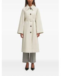 Barbour - Abrigo Con Cinturón Y Botones - Lyst