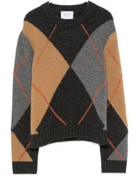 Be You - Round-Neck Argyle-Knit Sweater - Lyst