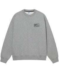 Nike - X Stüssy Logo-Embroidered Sweatshirt - Lyst