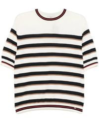 Herno - Striped Short-Sleeve T-Shirt - Lyst