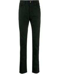 Saint Laurent - Skinny-fit Jeans In Used Black Denim - Lyst