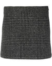 P.A.R.O.S.H. - Plaid Check-pattern Virgin-wool Skirt - Lyst