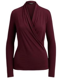 Ralph Lauren - Hadara Wrap-Style Blouse - Lyst
