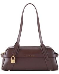 Elisabetta Franchi - Small Over-The-Shoulder Bag Made Of Leather - Lyst