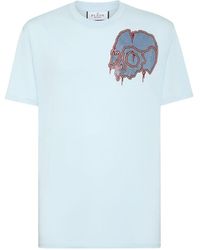 Philipp Plein - T-Shirt mit Dripping Skull-Print - Lyst