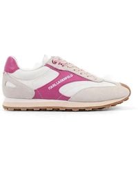KARL LAGERFELD - Sonar Contrast-Panelled Sneakers - Lyst
